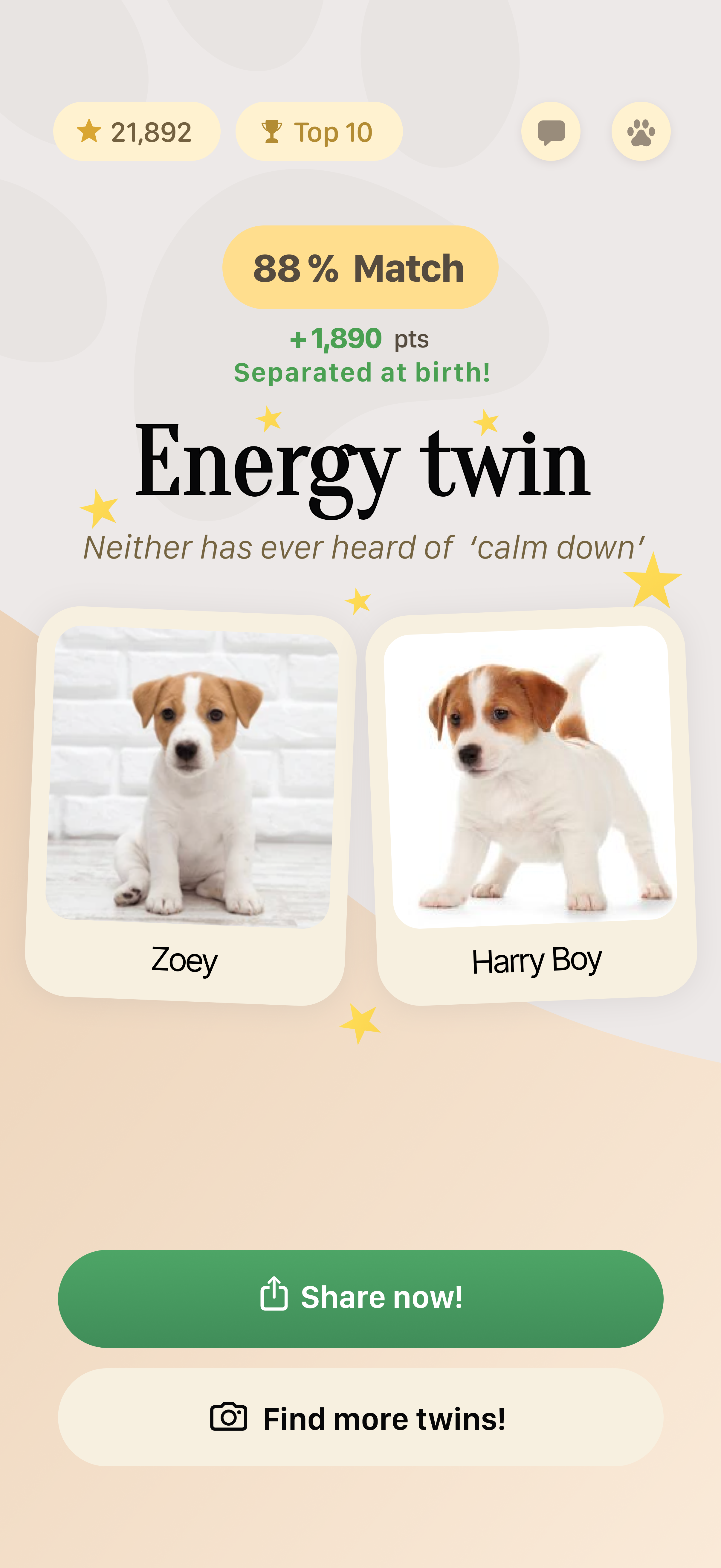 Energy Twin match